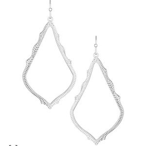 Kendra Scott Sophia  large Drop Earrings in Silver